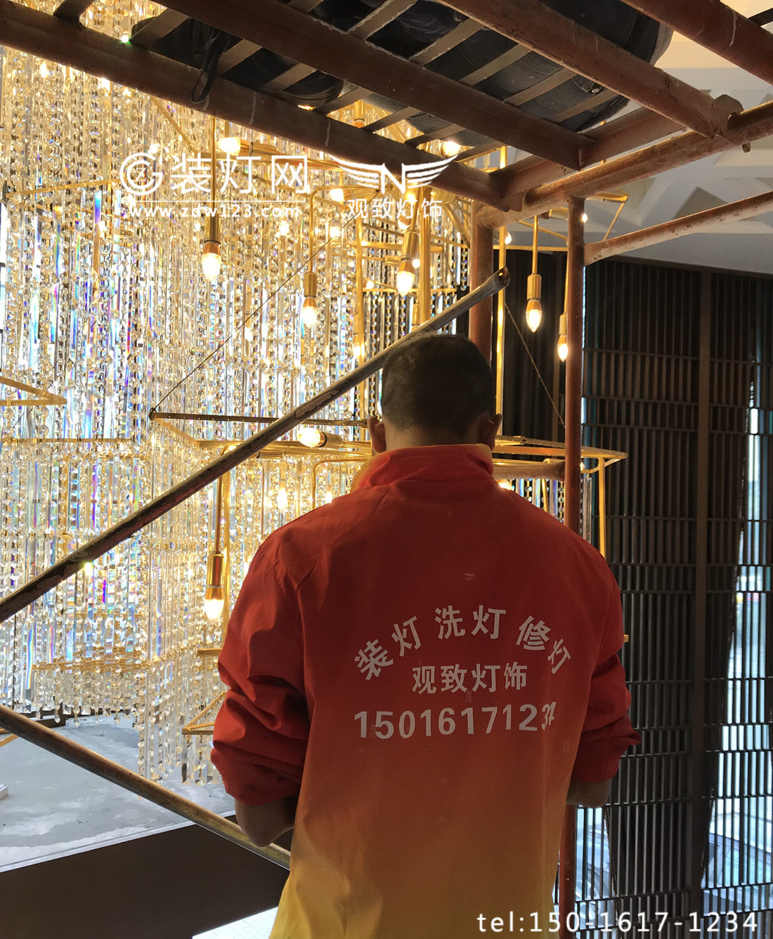 广州水晶灯清洗维修