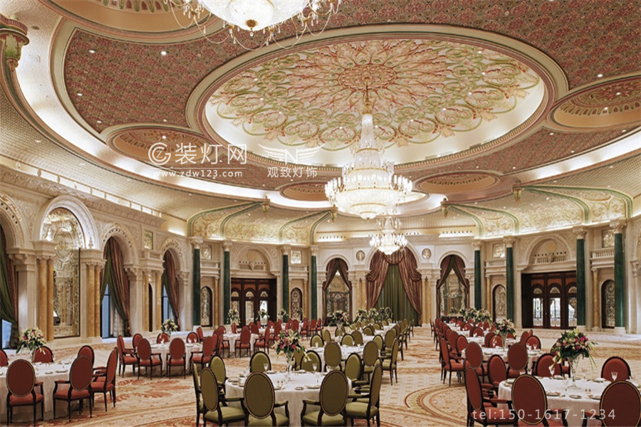 丽思卡尔顿酒店宴会厅水晶灯