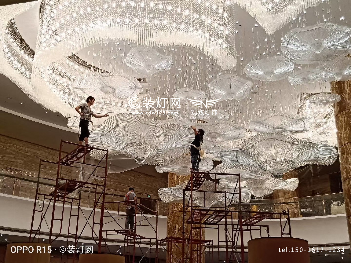 水晶灯清洗后照片