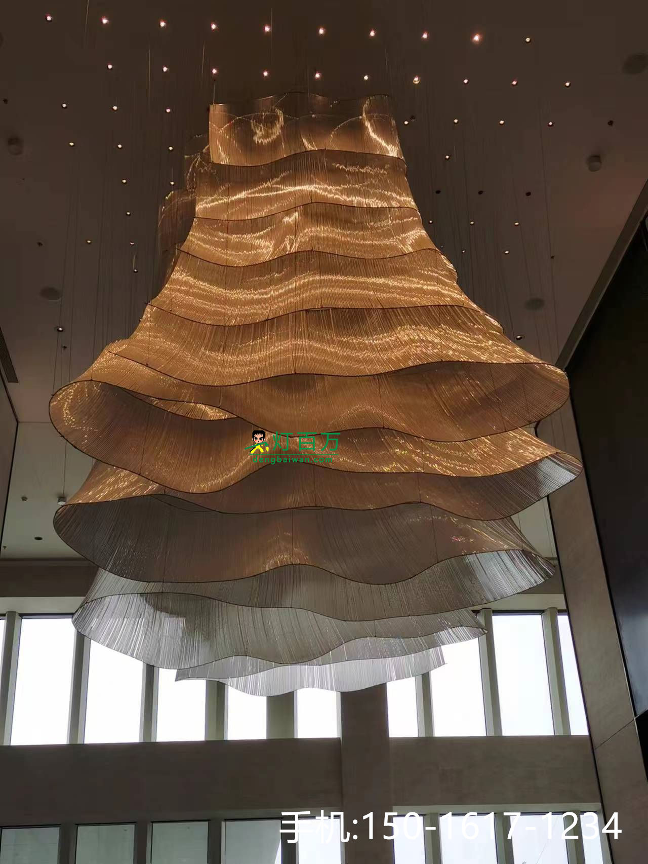 深圳市大梅沙京基洲际度假酒店灯具清洗施工进场