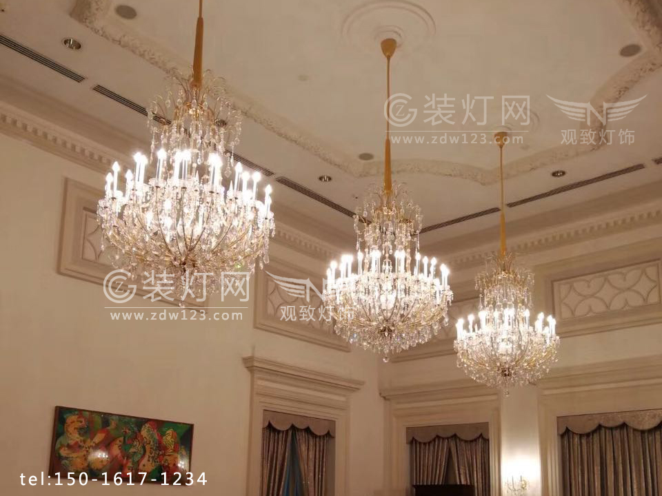 新加坡总统府内水晶灯